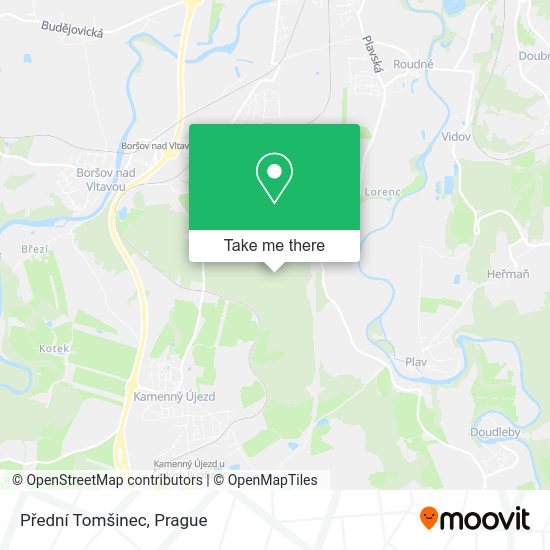 Přední Tomšinec map