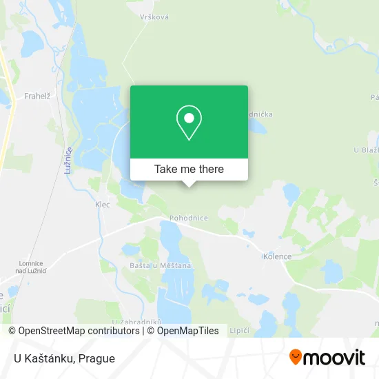 Карта U Kaštánku