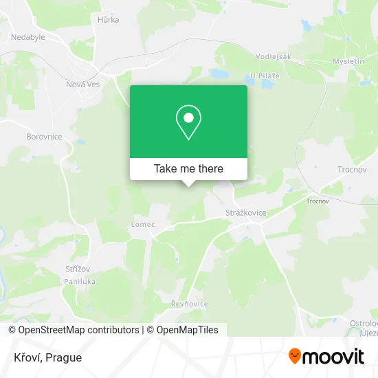 Křoví map