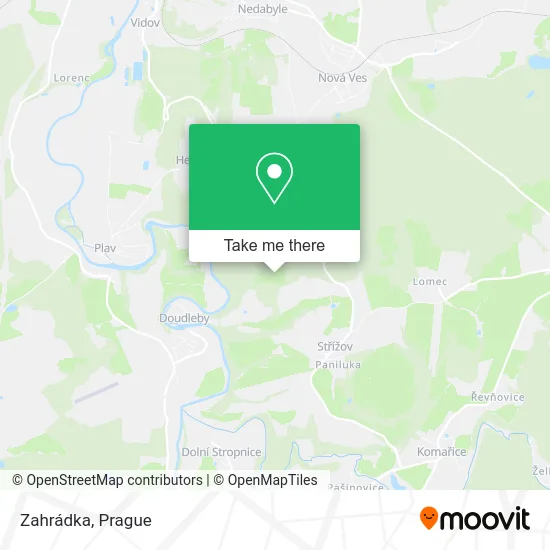 Карта Zahrádka