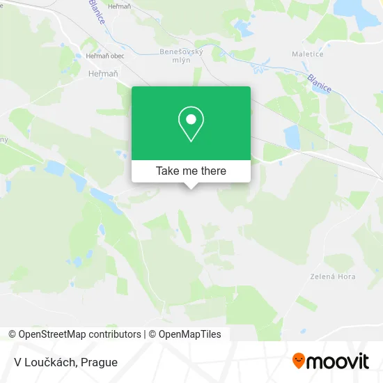 Карта V Loučkách