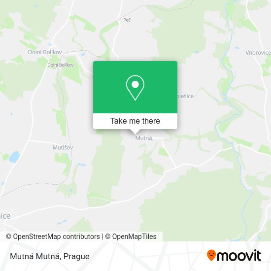 Карта Mutná Mutná