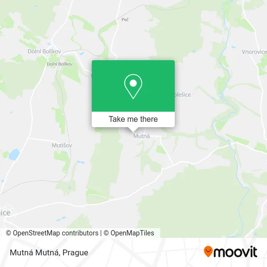 Карта Mutná Mutná