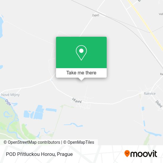 POD Přítluckou Horou map
