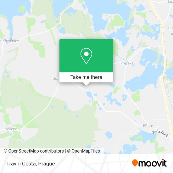 Trávní Cesta map