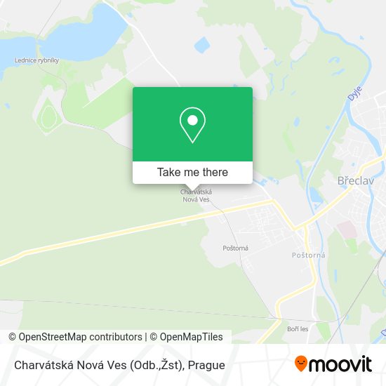 Charvátská Nová Ves (Odb.,Žst) map