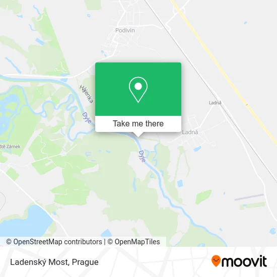Ladenský Most map