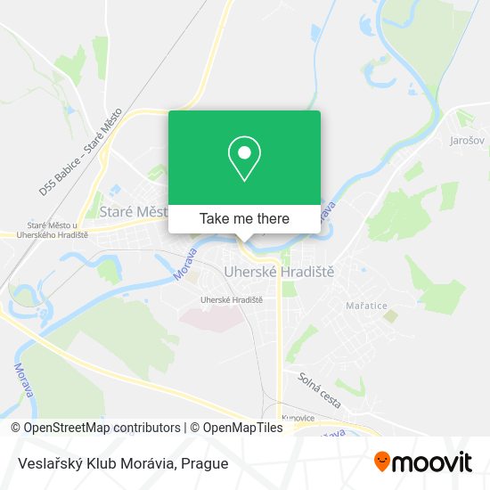 Veslařský Klub Morávia map