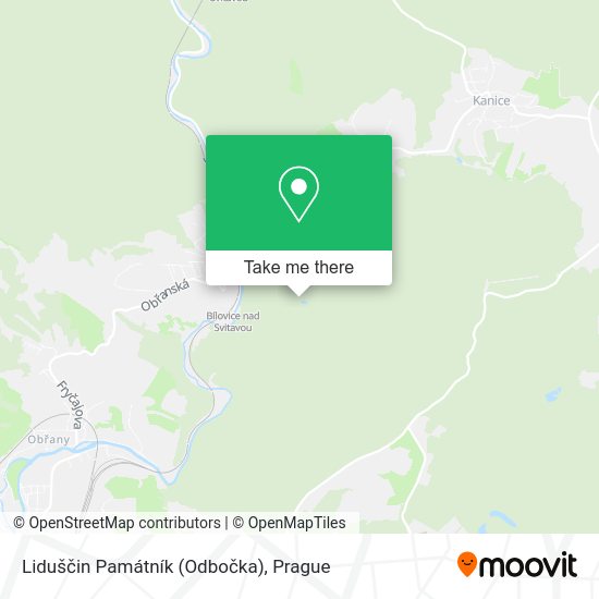 Liduščin Památník (Odbočka) map