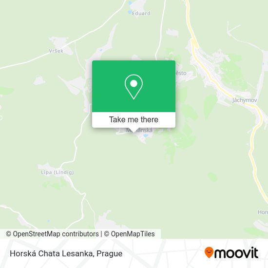 Horská Chata Lesanka map