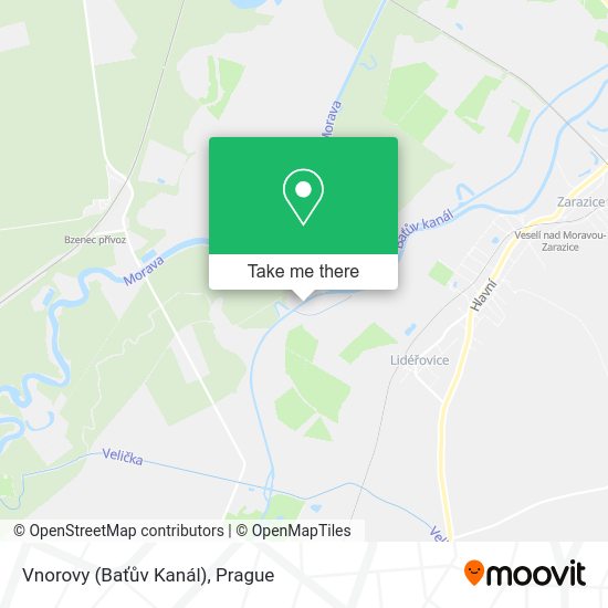Vnorovy (Baťův Kanál) map
