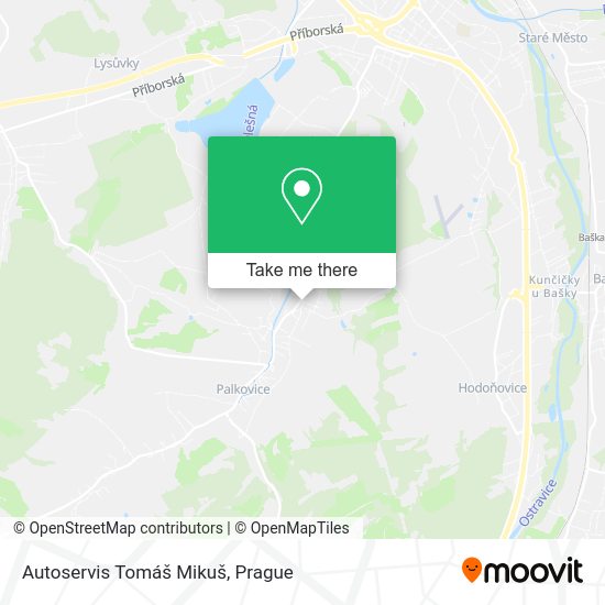 Карта Autoservis Tomáš Mikuš