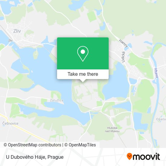 U Dubového Háje map