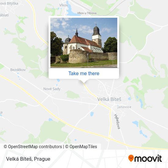 Velká Bíteš map
