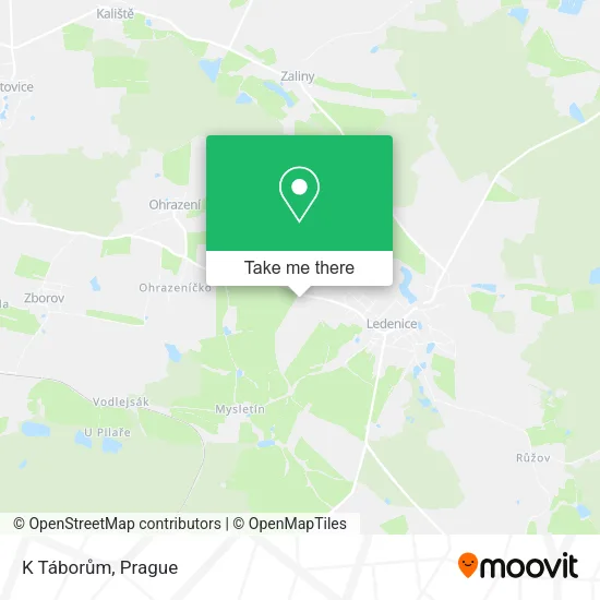 Карта K Táborům