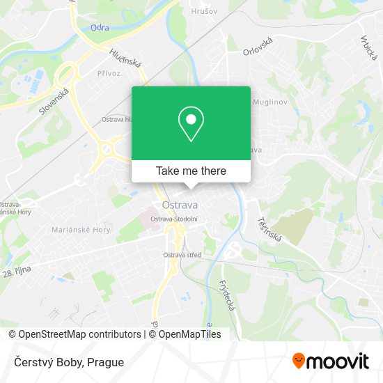 Čerstvý Boby map