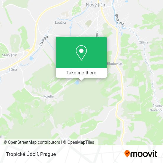 Tropické Údolí map
