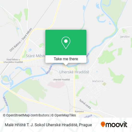 Malé Hřiště T. J. Sokol Uherské Hradiště map
