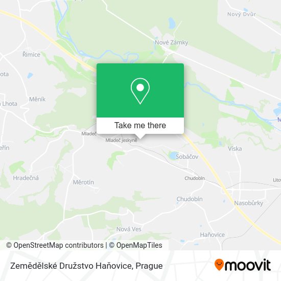 Zemědělské Družstvo Haňovice map