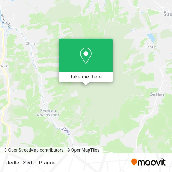 Карта Jedle - Sedlo