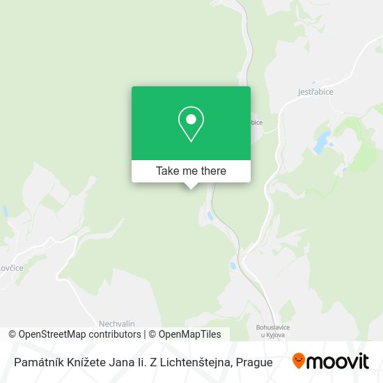 Památník Knížete Jana Ii. Z Lichtenštejna map