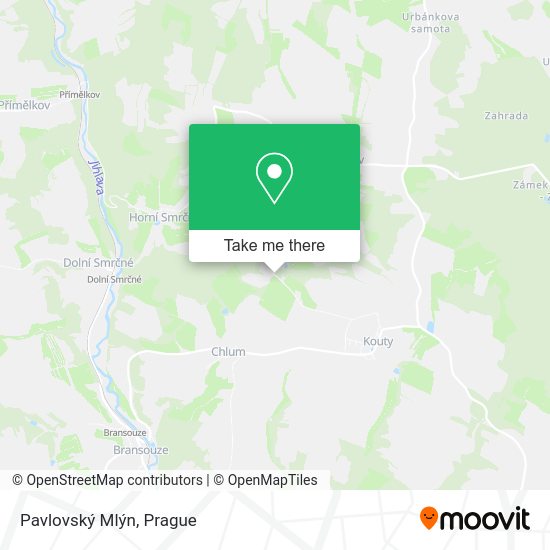 Pavlovský Mlýn map