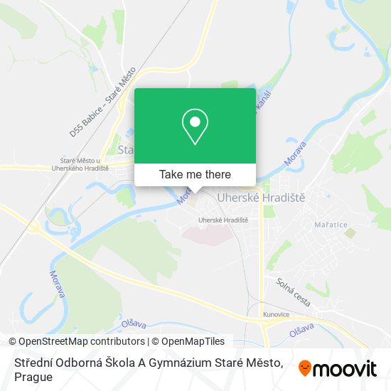 Střední Odborná Škola A Gymnázium Staré Město map