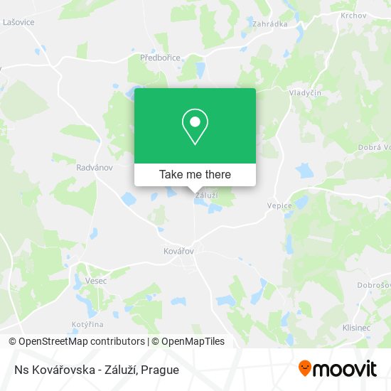 Ns Kovářovska - Záluží map