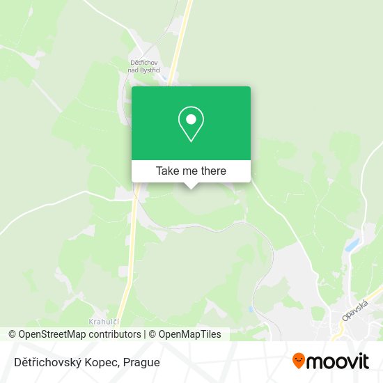 Dětřichovský Kopec map