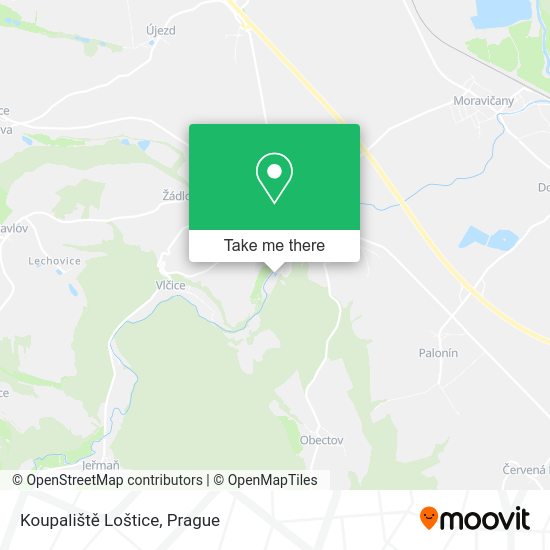 Koupaliště Loštice map