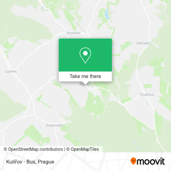 Карта Kulířov - Bus