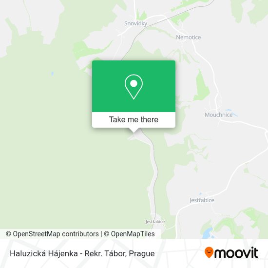 Haluzická Hájenka - Rekr. Tábor map