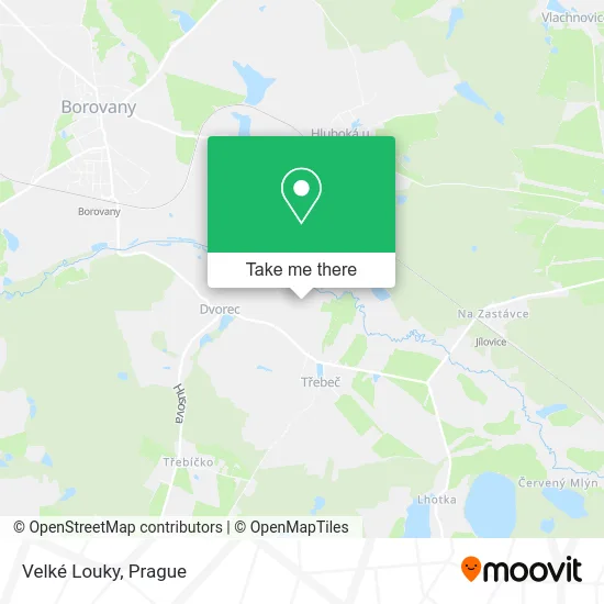 Карта Velké Louky