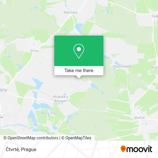 Карта Čtvrtě