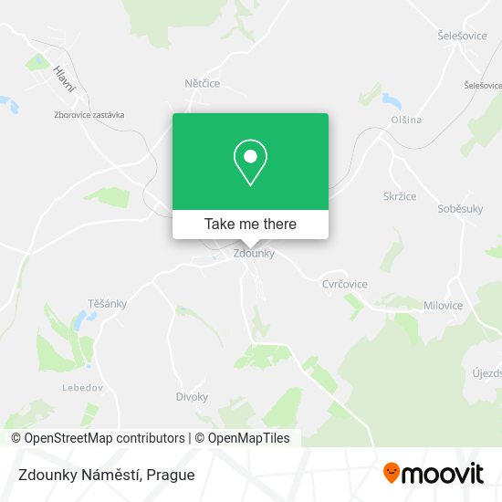 Zdounky Náměstí map
