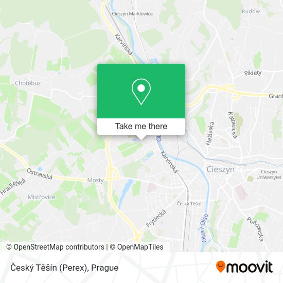 Český Těšín (Perex) map
