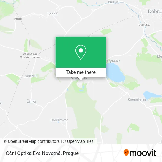 Карта Oční Optika Eva Novotná