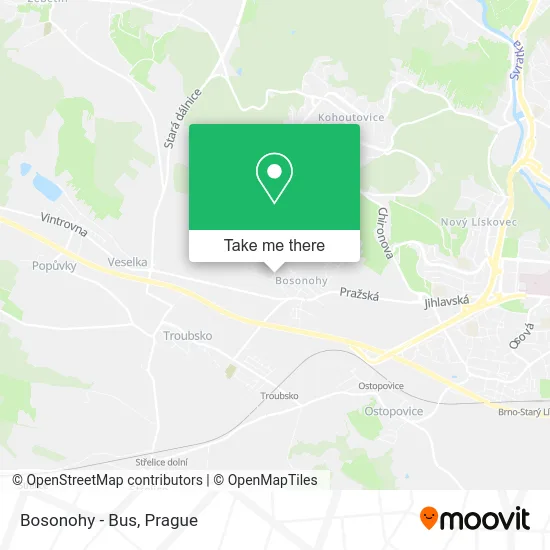 Карта Bosonohy - Bus