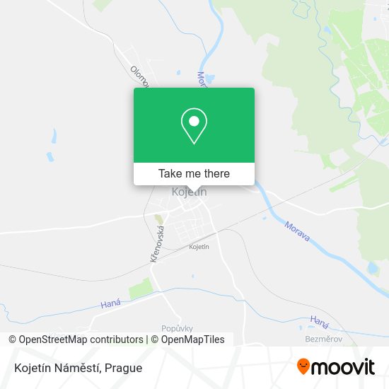 Kojetín Náměstí map