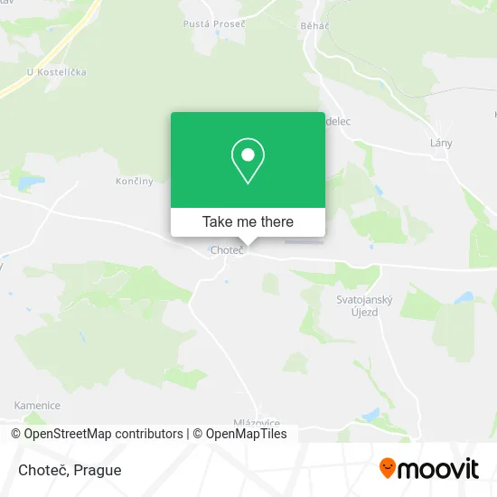 Карта Choteč