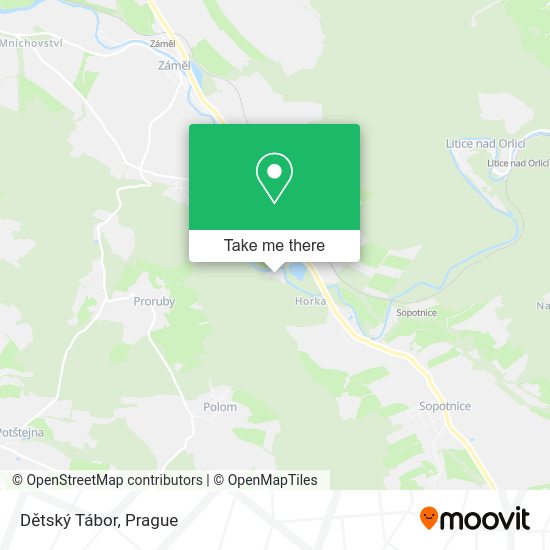 Dětský Tábor map