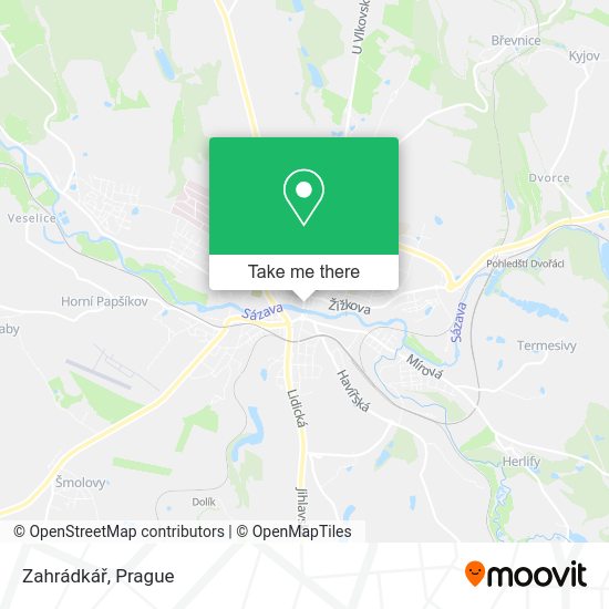 Zahrádkář map