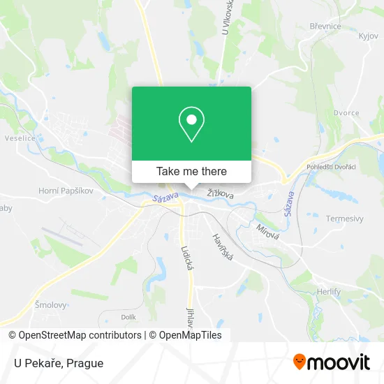 Карта U Pekaře