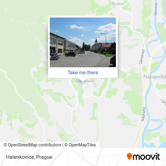 Карта Halenkovice