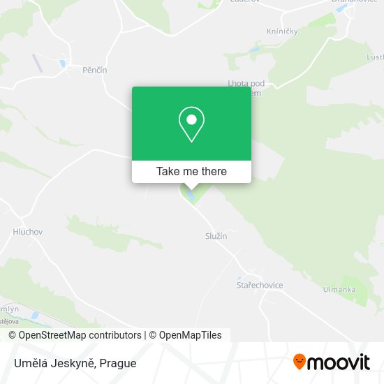 Umělá Jeskyně map