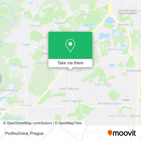 Карта Podhučnice