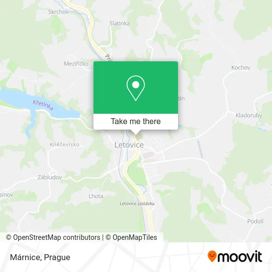 Карта Márnice