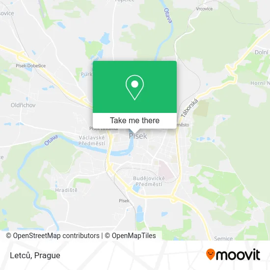 Карта Letců