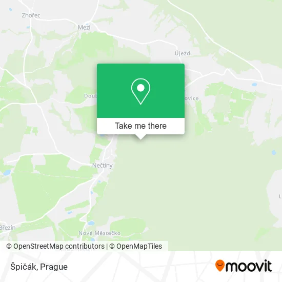 Карта Špičák