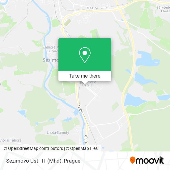 Sezimovo Ústí Ⅱ (Mhd) map